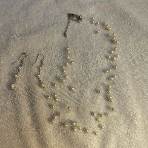 Lia Sophia Elegant Pearlette Necklace and Earring Set